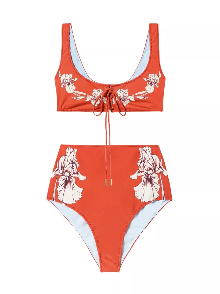 The best printed high waisted bikini - La DoubleJ - On a white background
