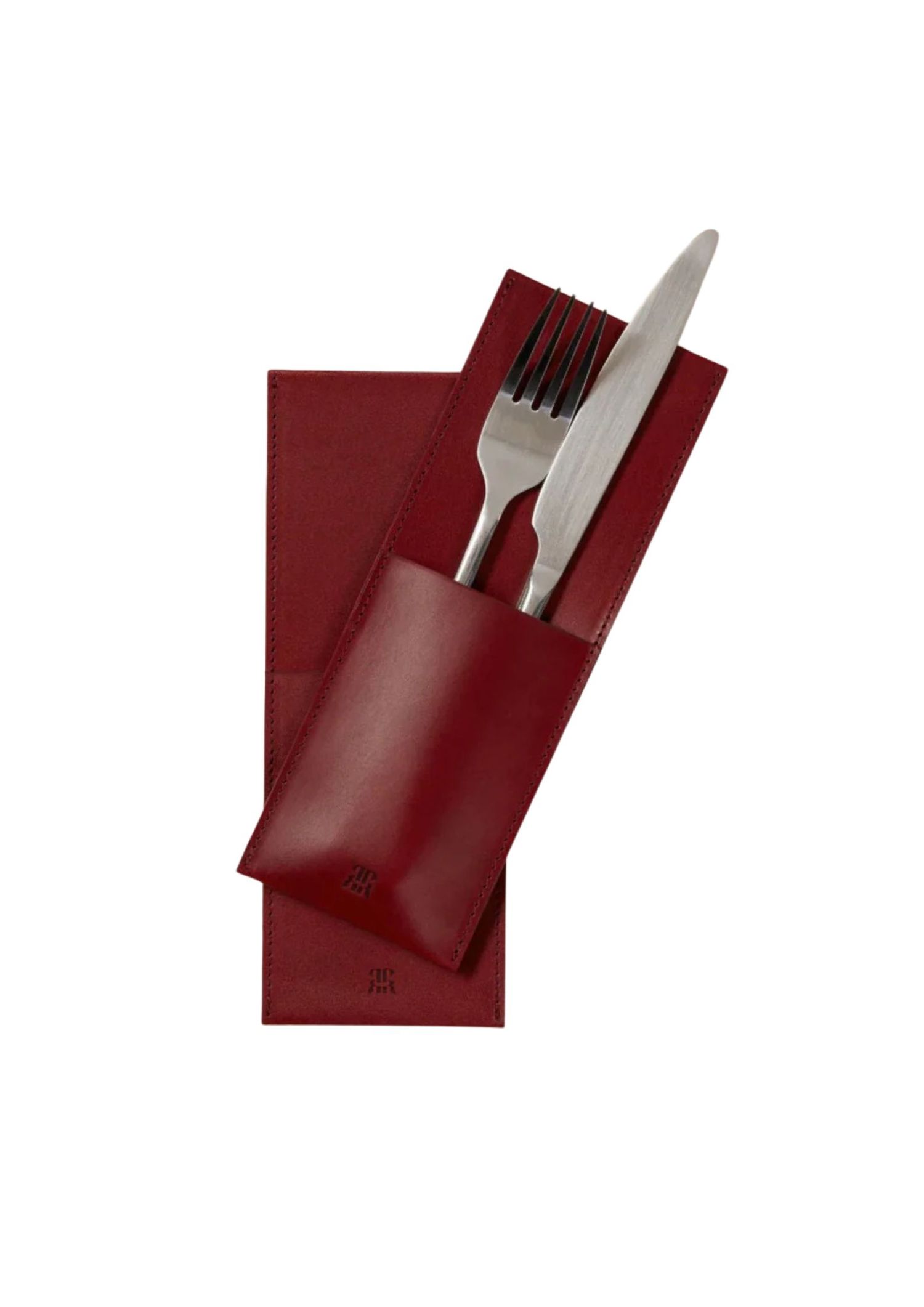 The best leather cutlery holder - The Oblist - On a white background
