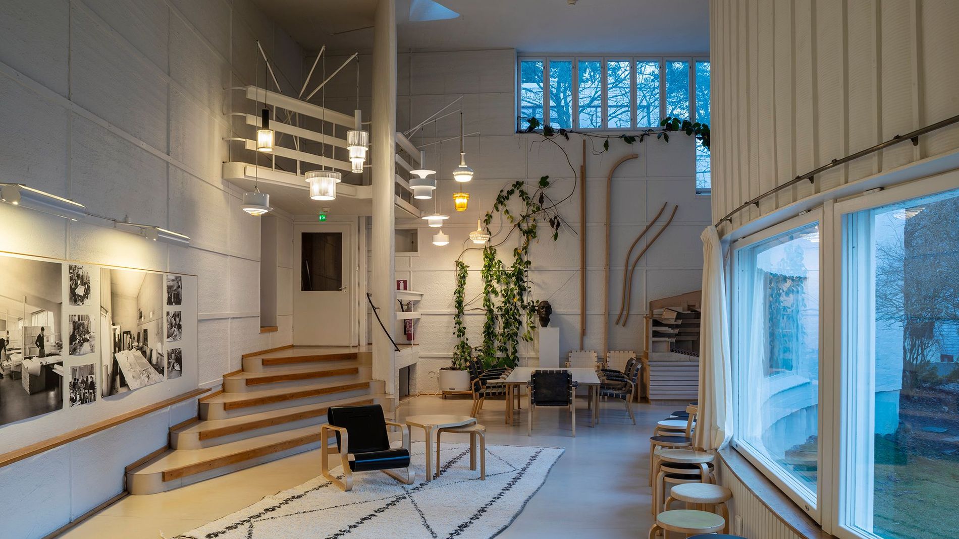 Interiors of Alvar Aalto's atelier