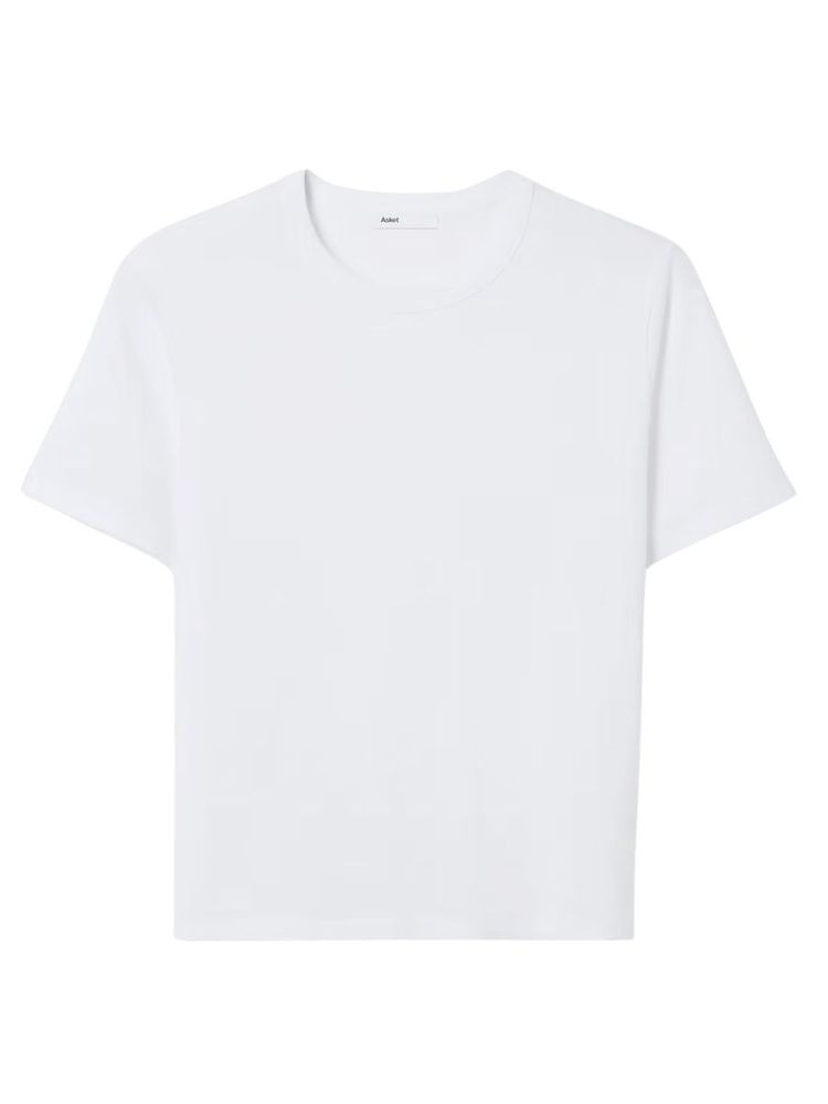 The best white crewneck t-shirt - Asket - On a white background