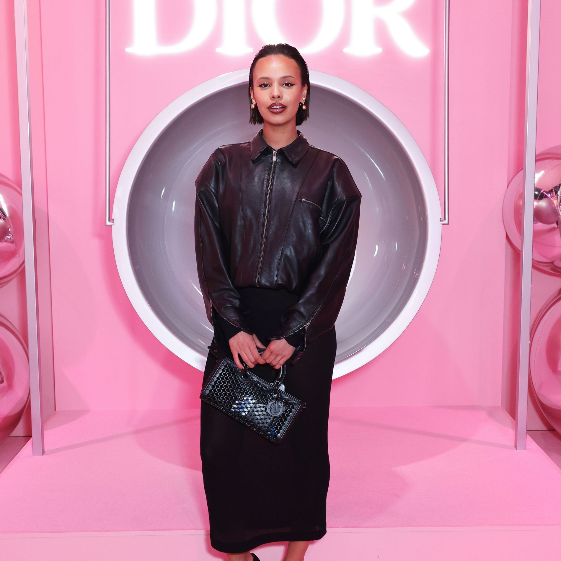 Alisha Boe looking stunning at a Dior event