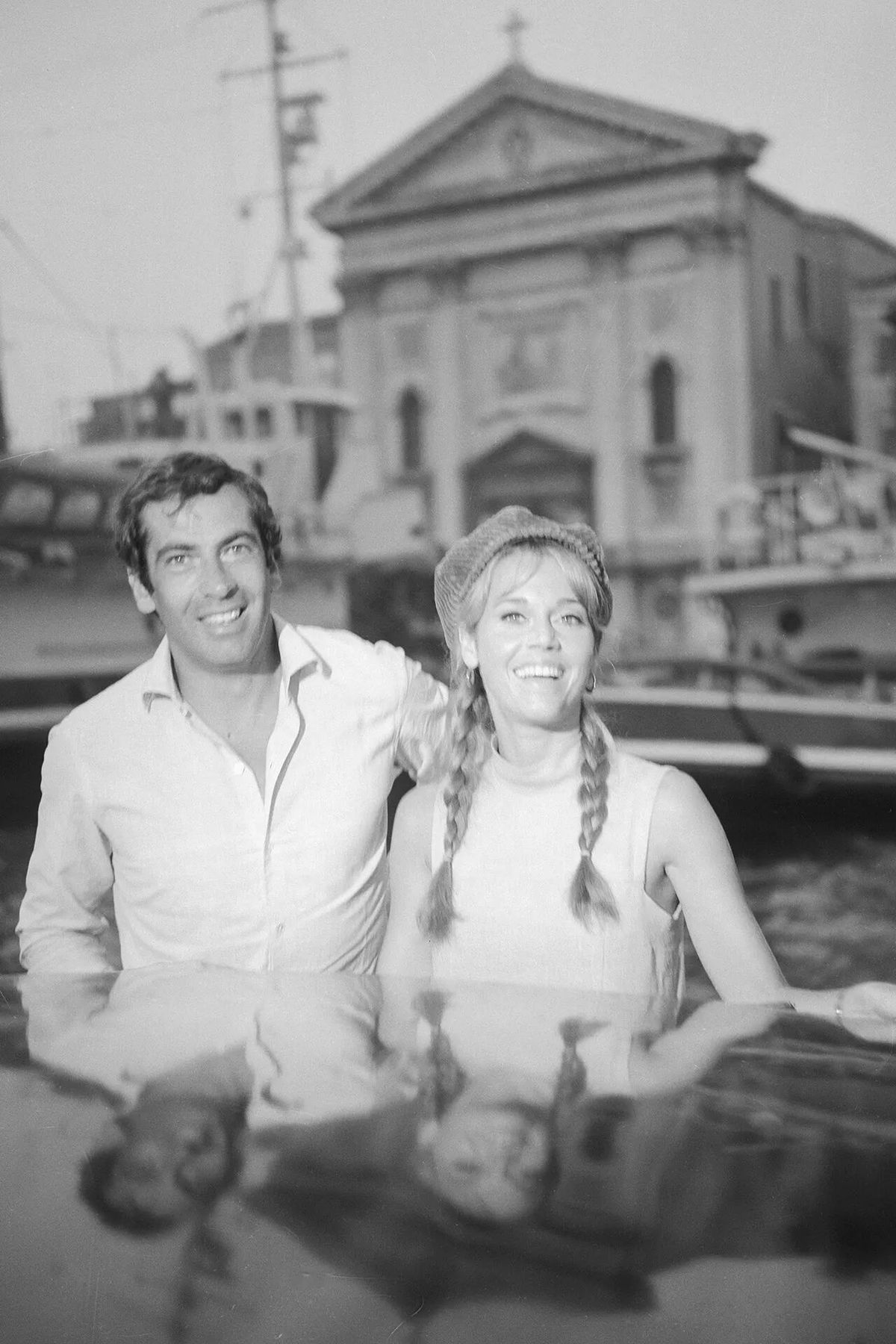 Jane Fonda and Roger Vadim, 1966 Venice Film Festival