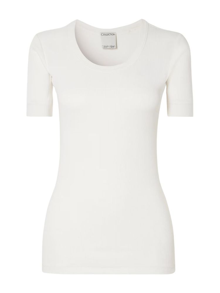 The best ribbed and fitted t-shirt - Calvin Klein Collection - On a white background