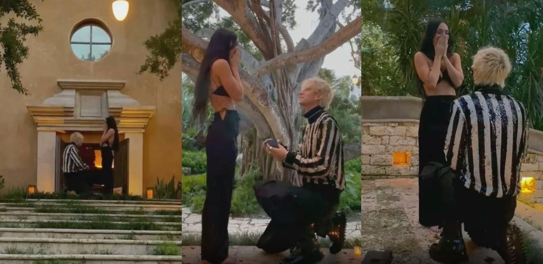 proposal megan fox machine gun kelly goth emo