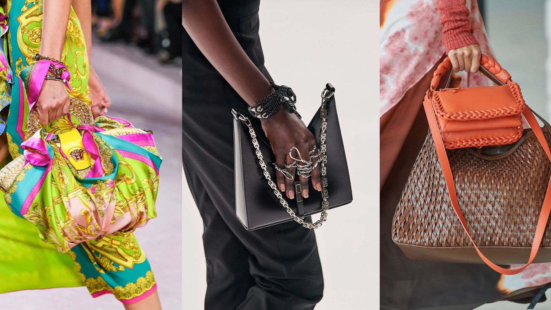Versace at Milan Fashion Week Spring 2021  Versace bag, Fashion  accessories, Fashion bags
