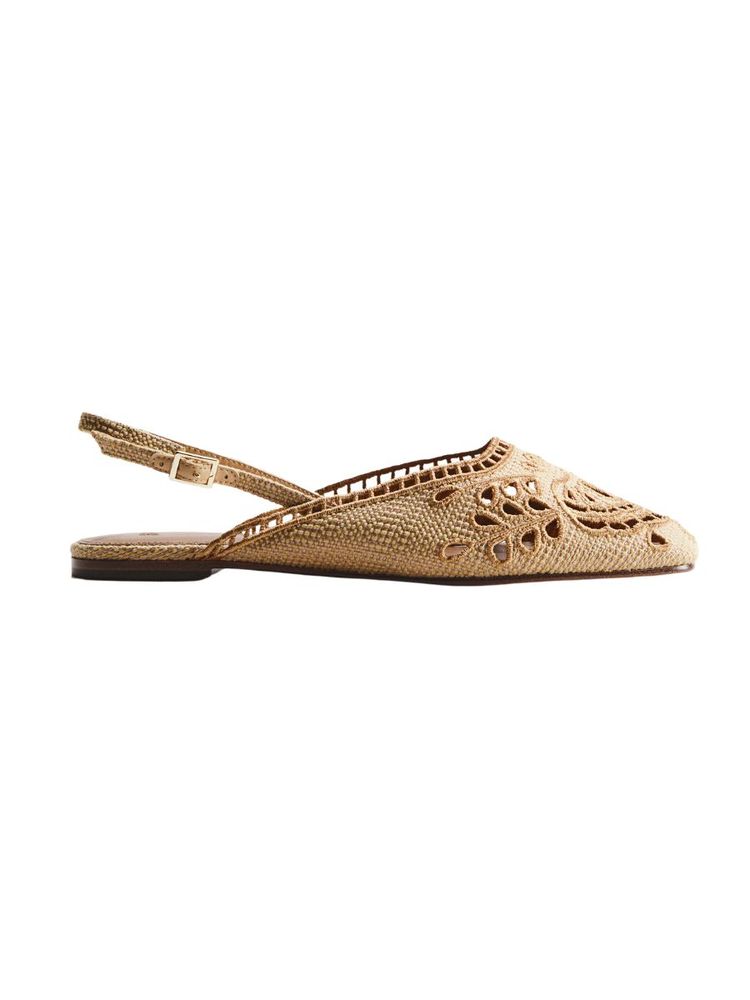 The best slingbacks with broderie - H&M - On a white background