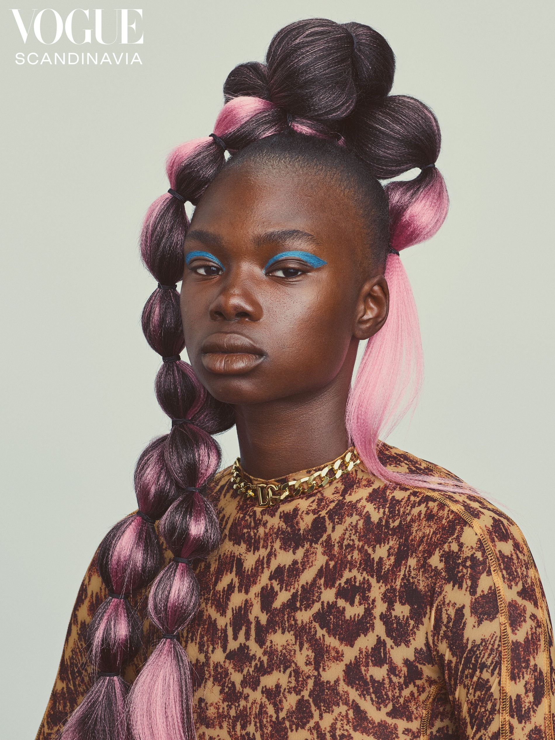 black hair afro pink hair highlights vogue scandinavia