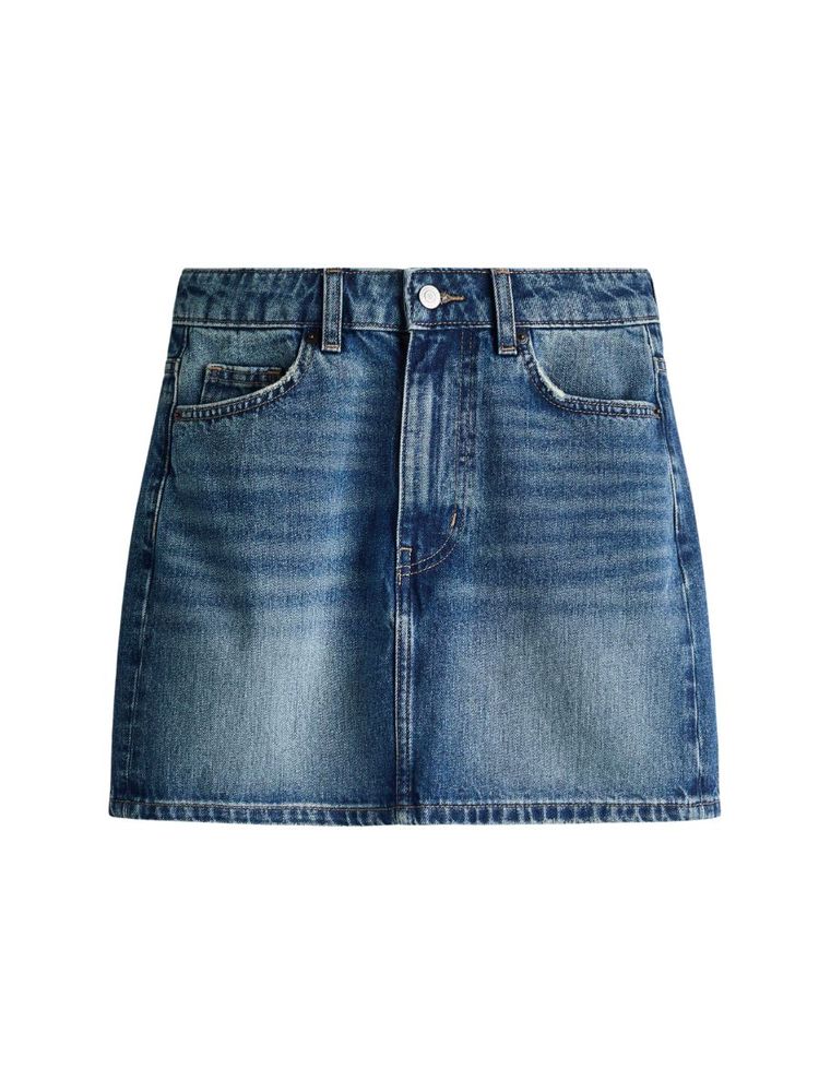 The best denim mini skirt - H&M - On a white background