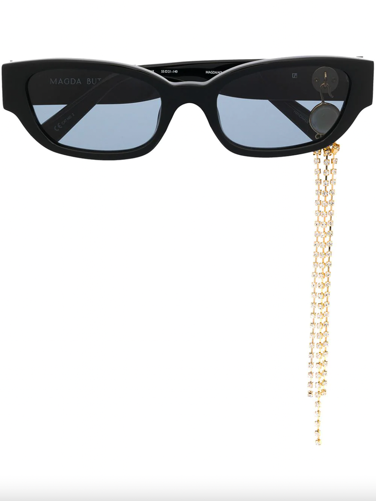 Rectangular cat-eye sunglasses