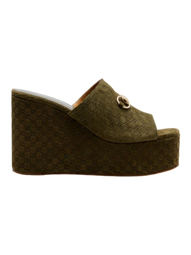 The best platform wedge mule - Gucci - On a white background