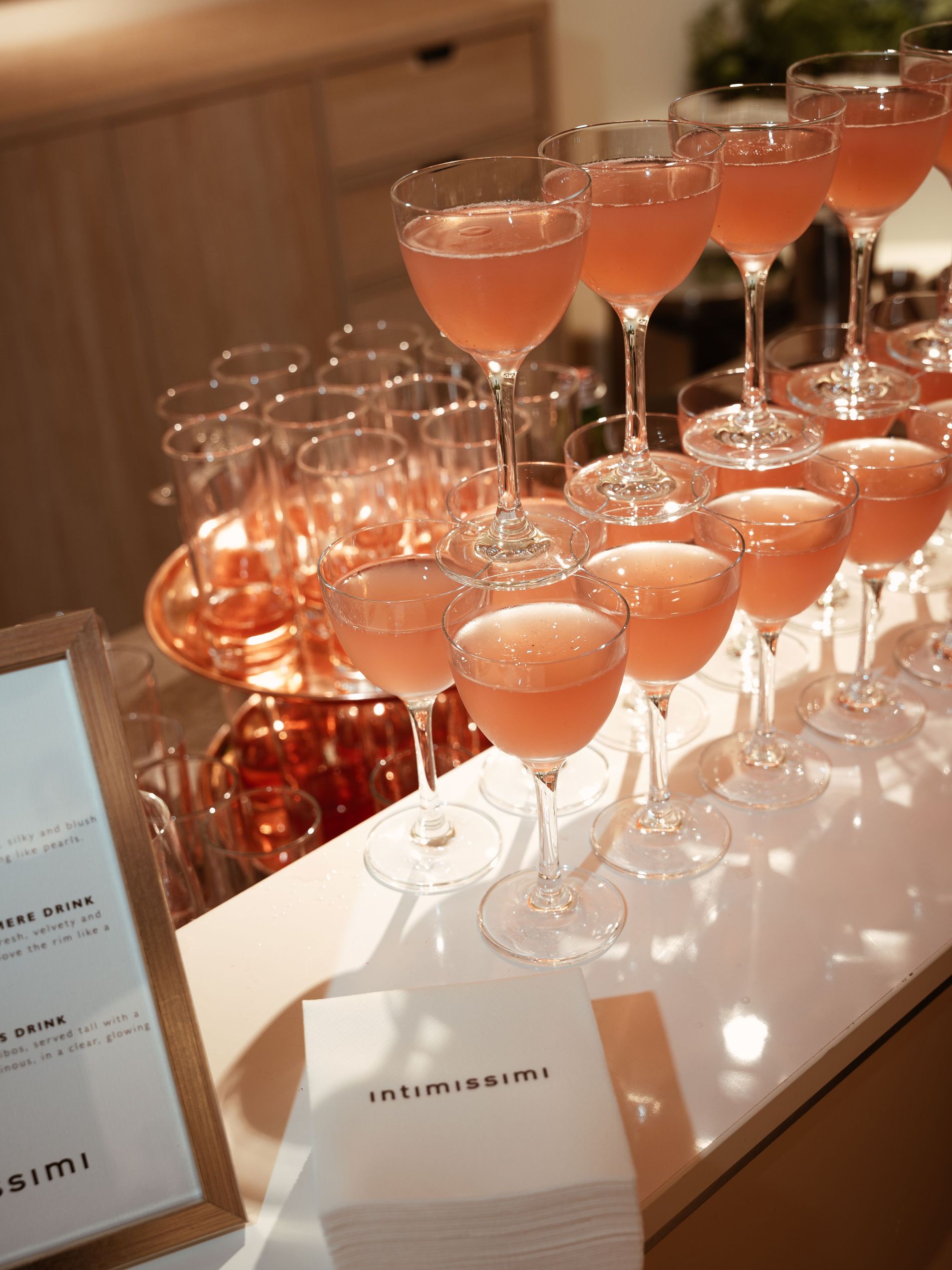 Cocktails from the Intimissimi X Vogue Scandinavia event