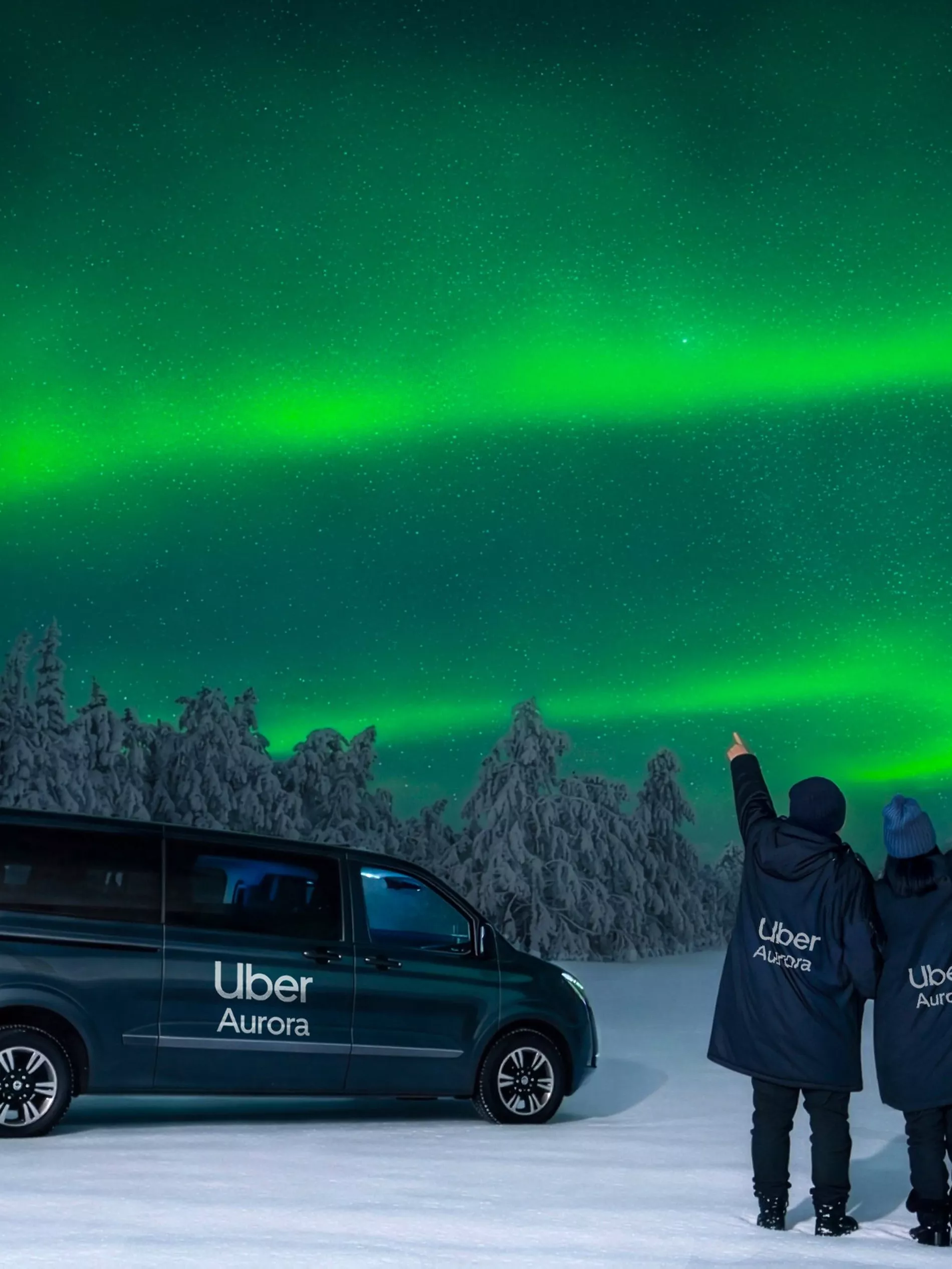 Uber Aurora Northern Lights viewing ride