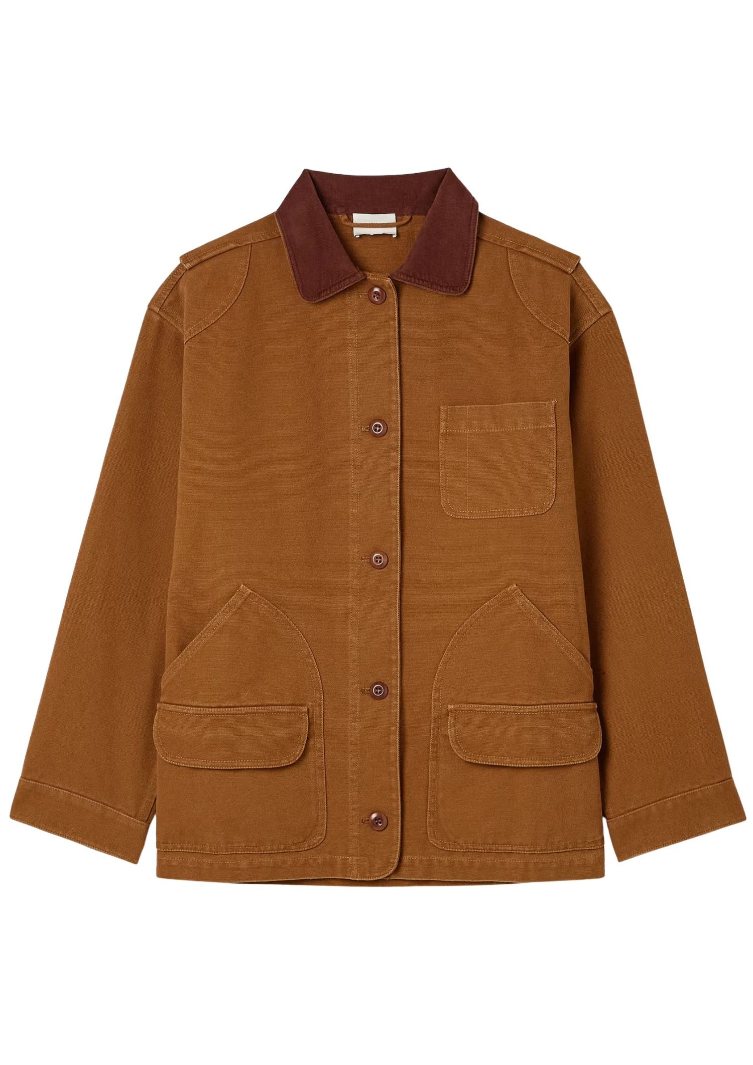 The best barn jacket by Doen on a white background