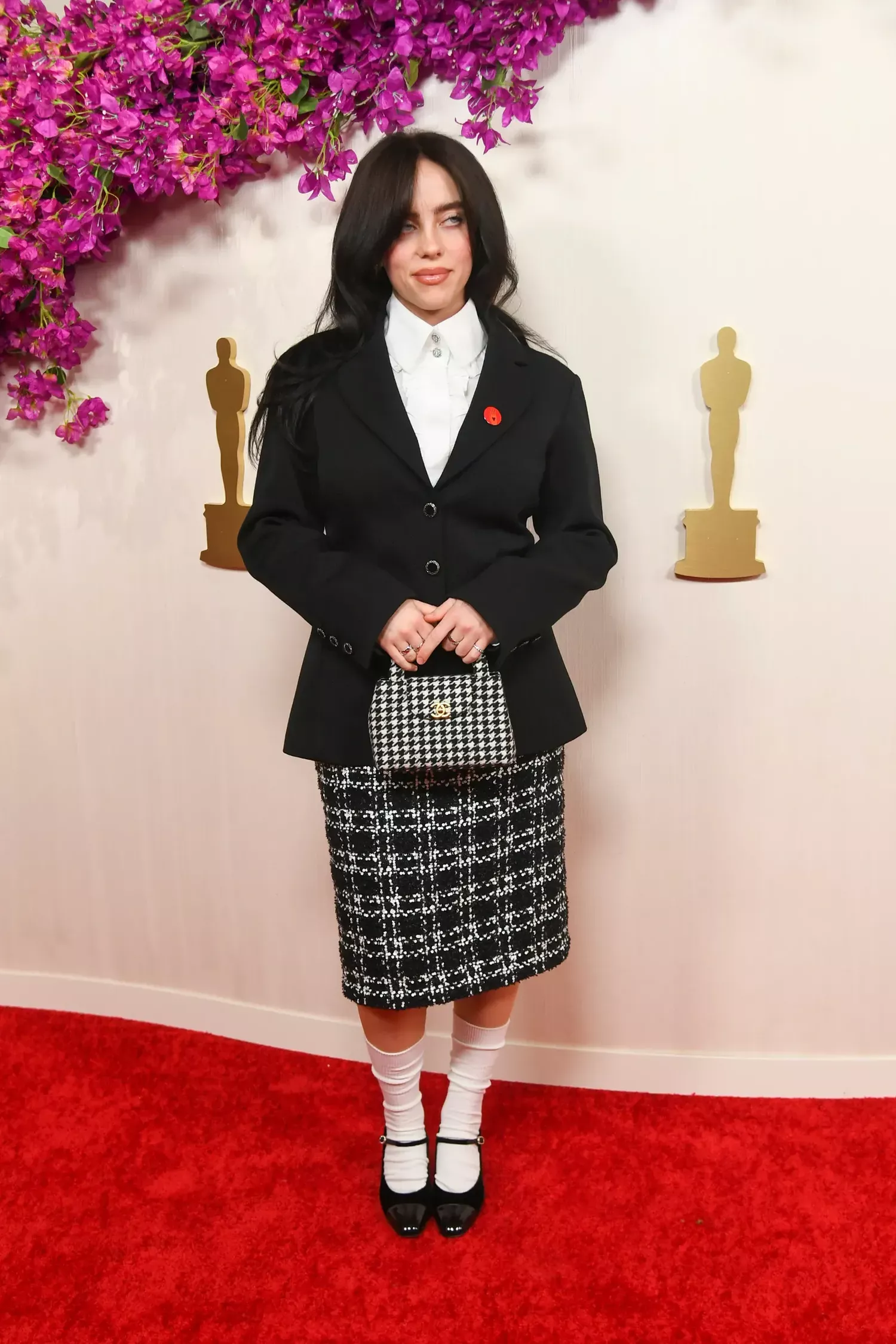 Billie Eilish in Chanel on the Oscars 2024 red carpet