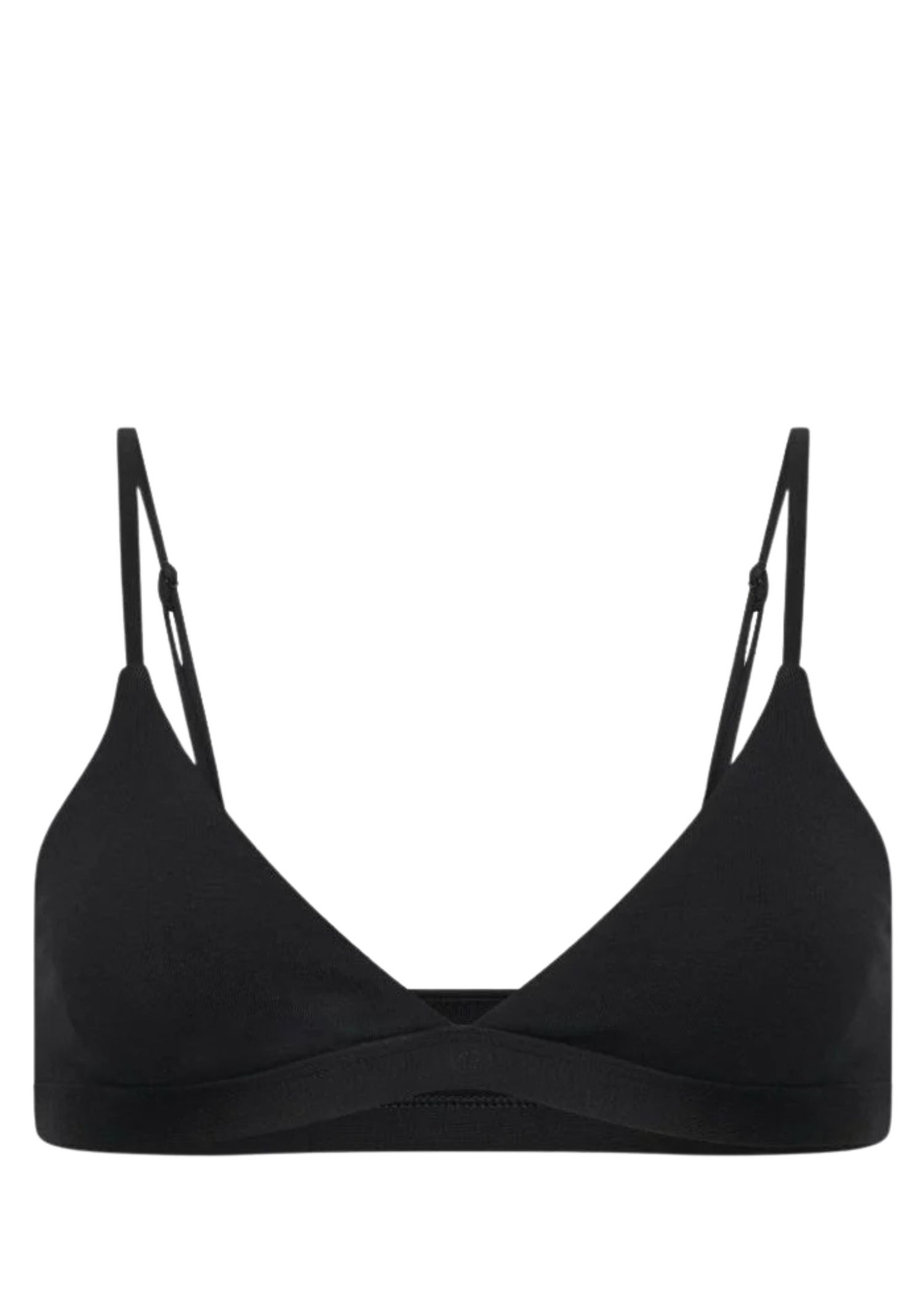 Black everyday cotton bra