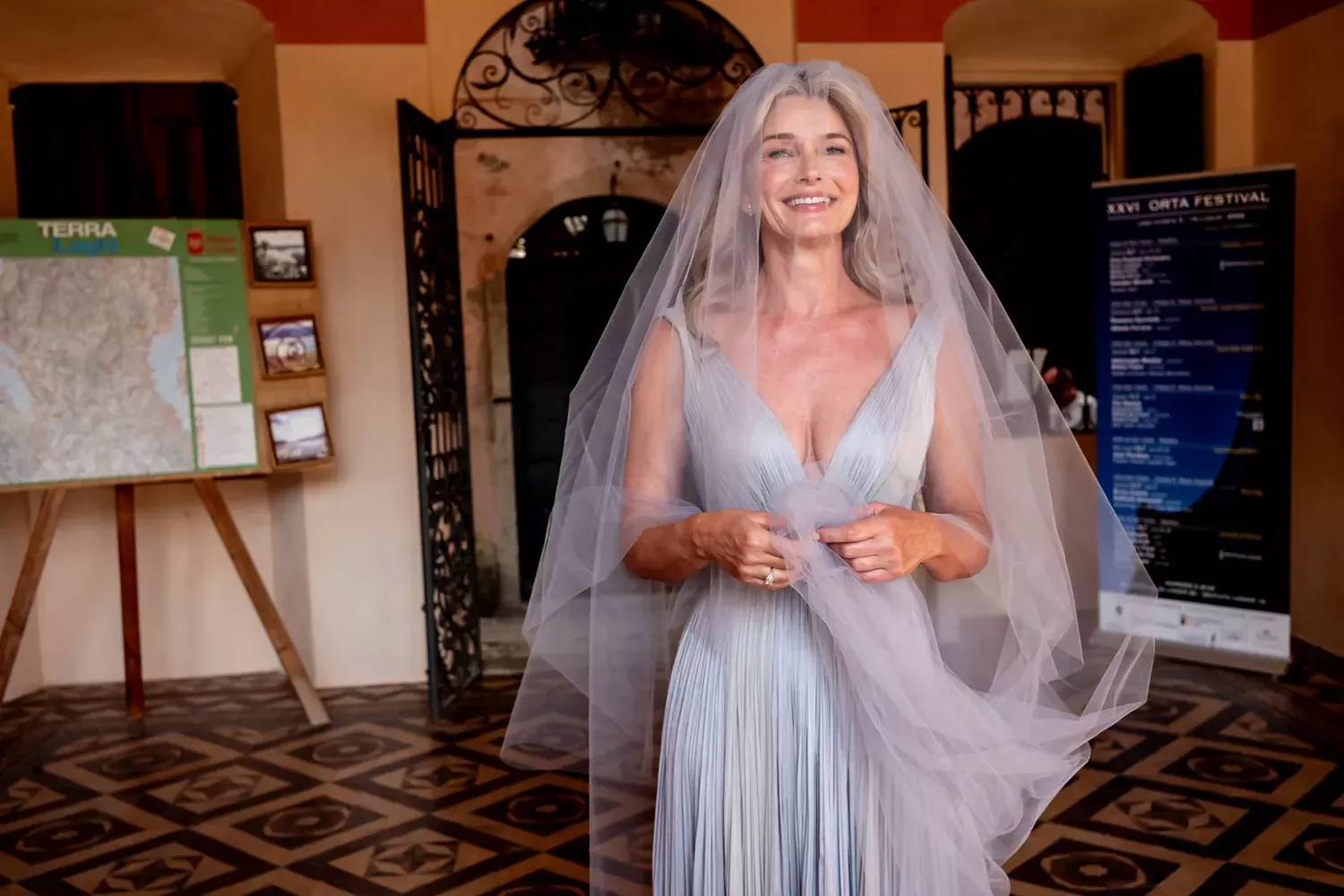 Paulina Porizkova Wedding prep