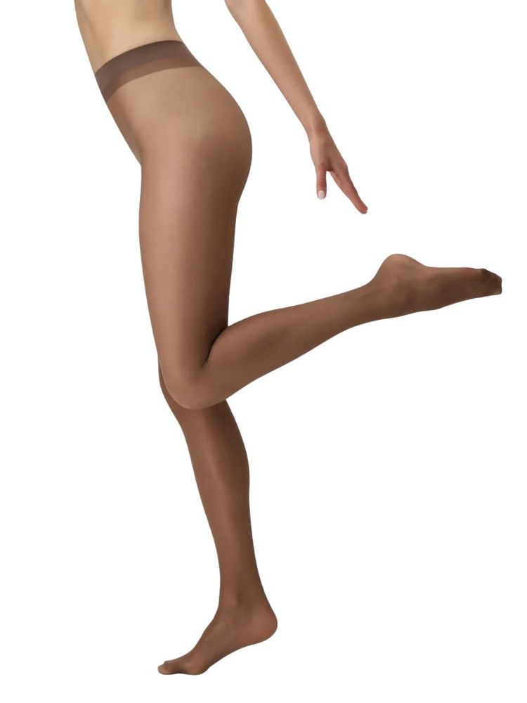 The best brown sheer tights by Oroblù on a white background