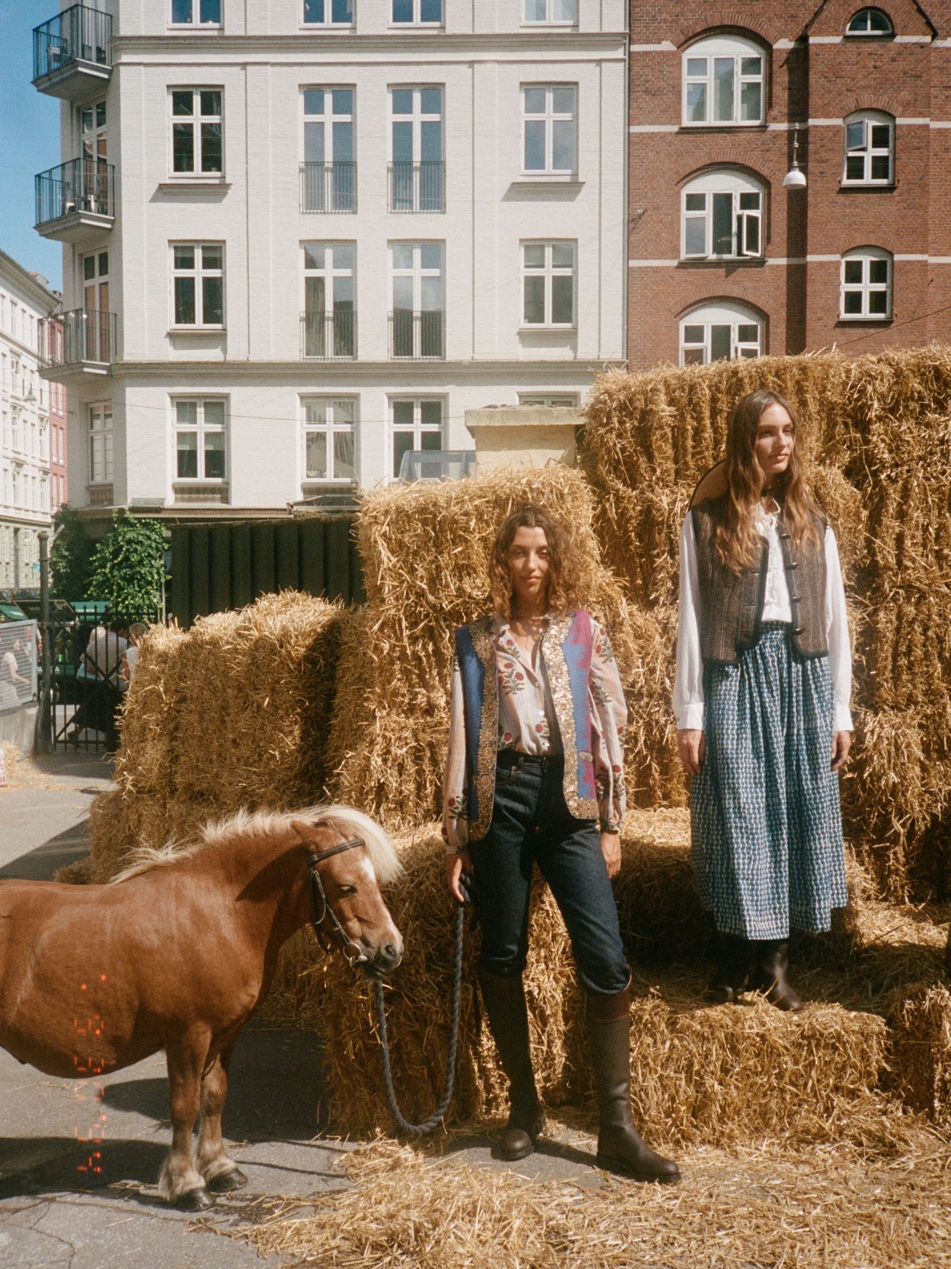 Models pictured at La Bagatelle SS27 show