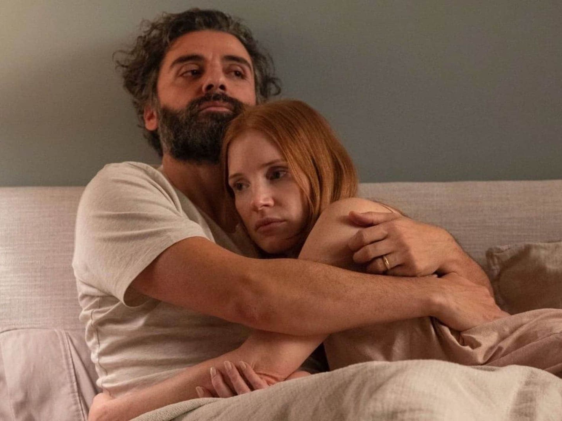 Jessica Chastain and Oscar Isaac