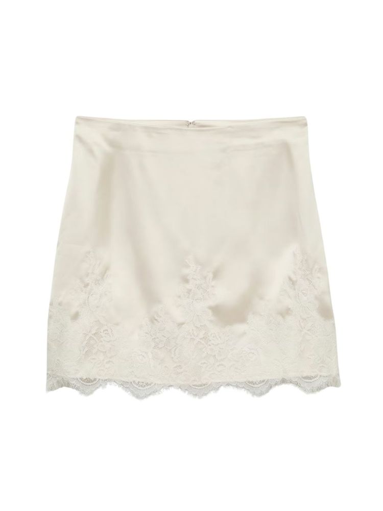 The best white lace mini skirt - Vera Moda - On a white background