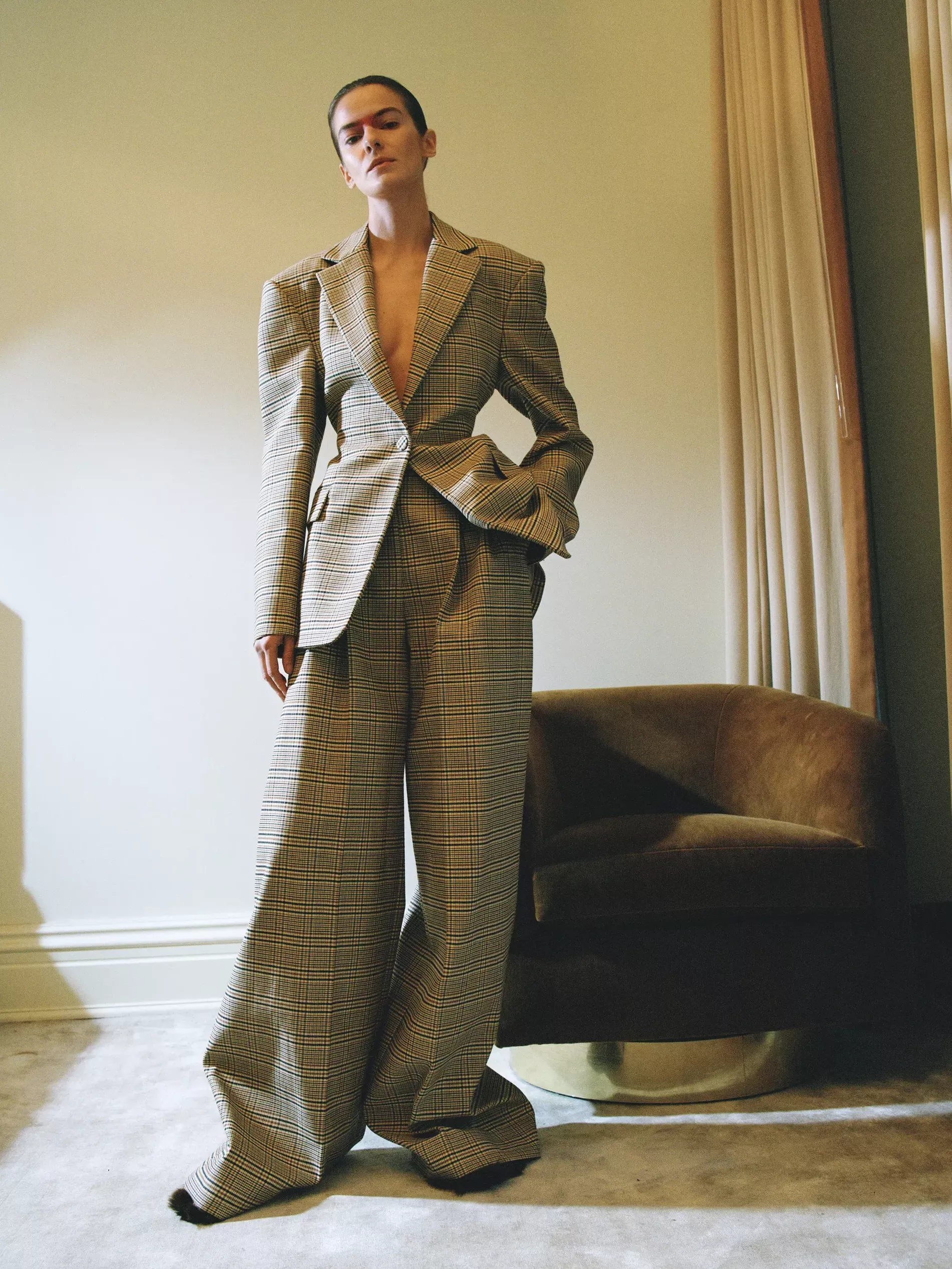 Check suit from Altuzarra AW21