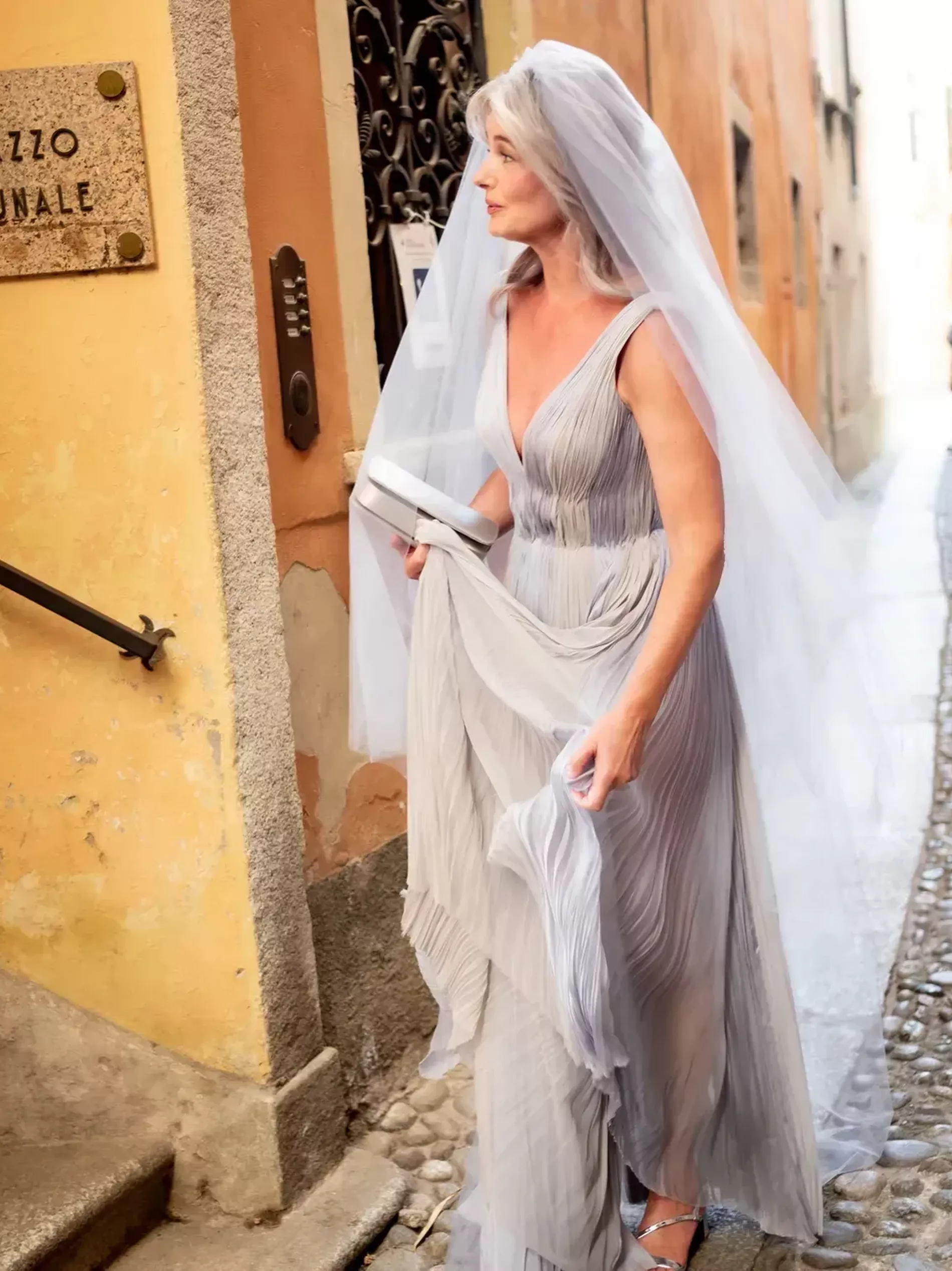 Paulina Porizkova Lakeside Italian Wedding to Jeff Greenstein