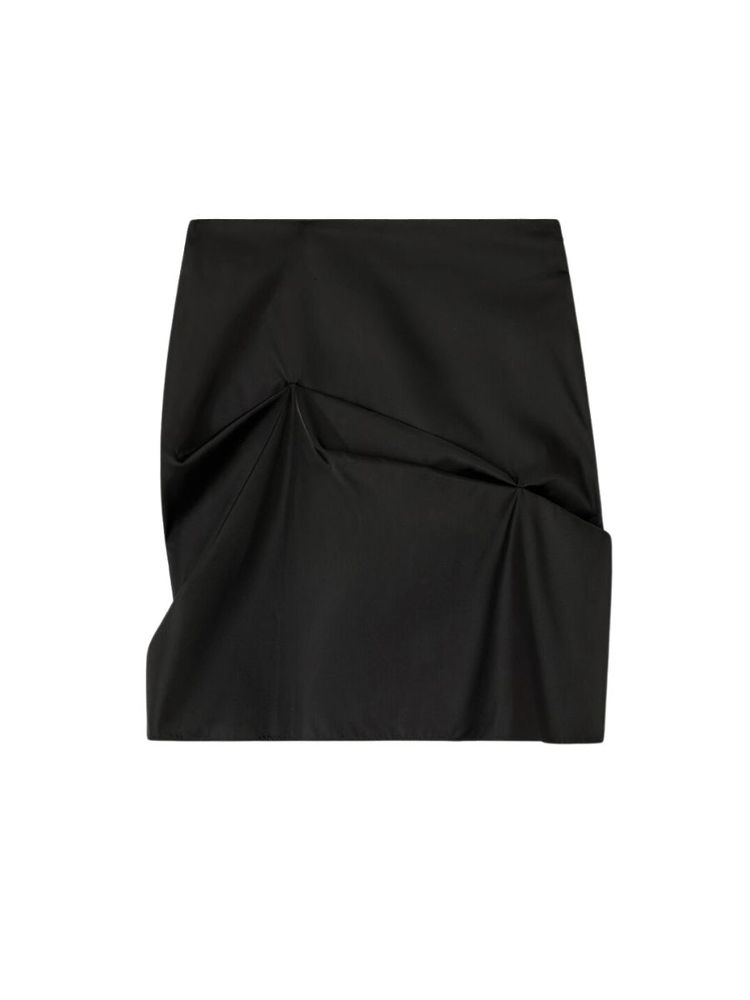 The best black nylon mini skirt - Ganni - On a white background