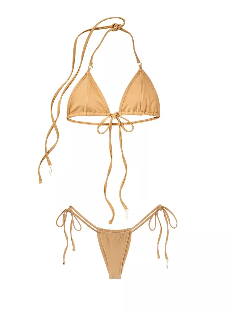 The best beige micro bikini - inamorata - On a white background