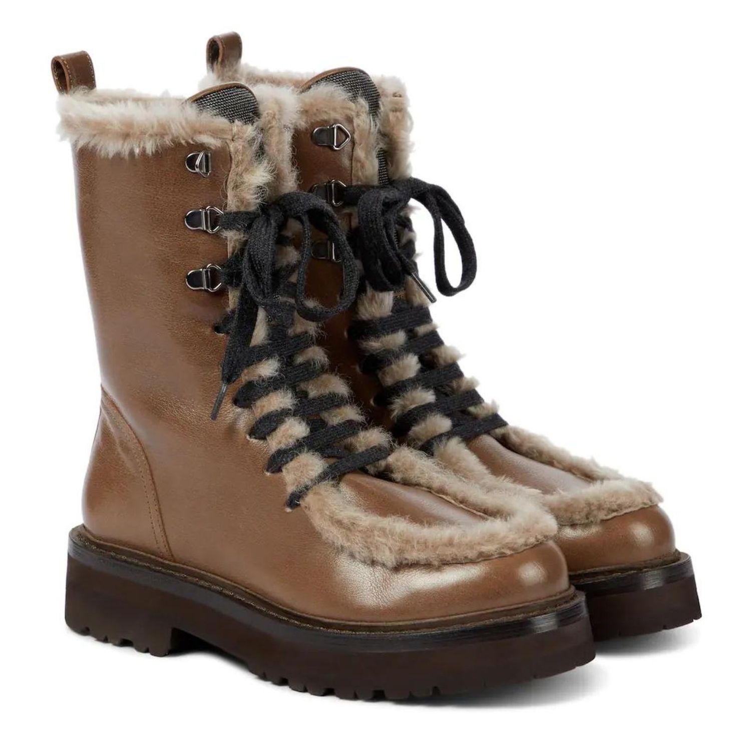 Winter boots with shearling 2024 lining