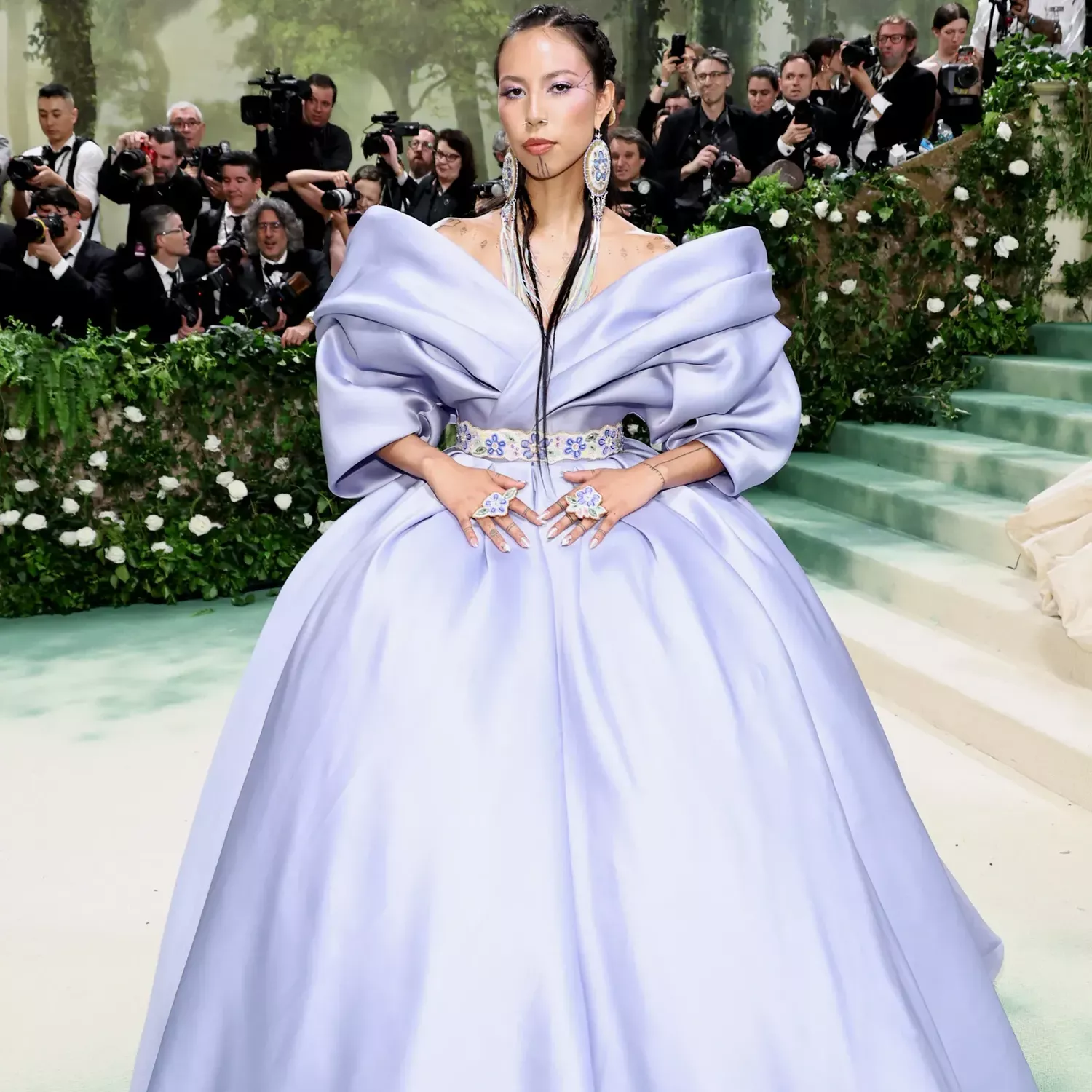 Quannah Chasinghorse in H&M