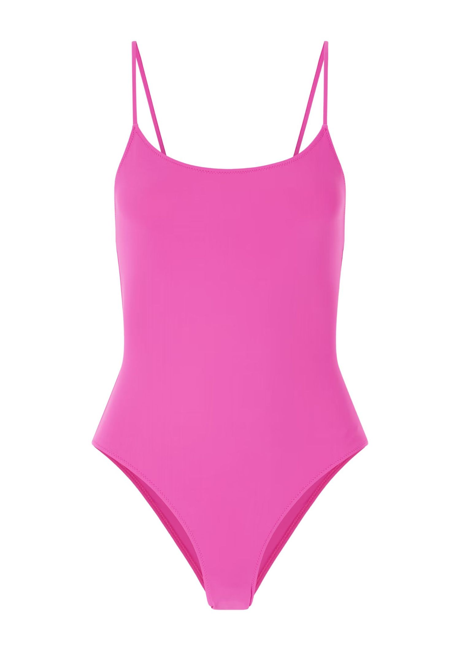 Hot pink one-piece swimsuit