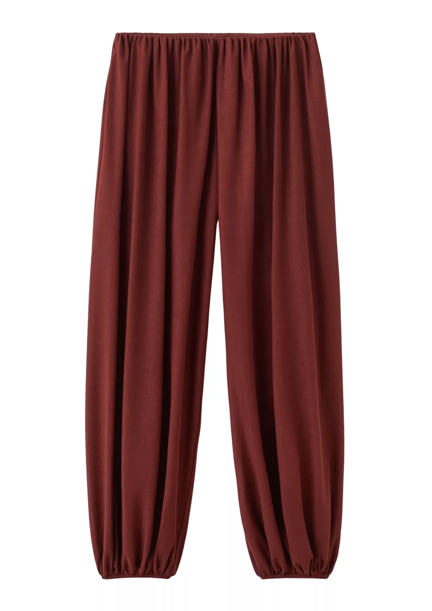 The best burgundy balloon trousers - Mango - On a white background