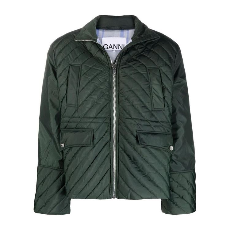 GANNI recycled ripstop quilted jacket
