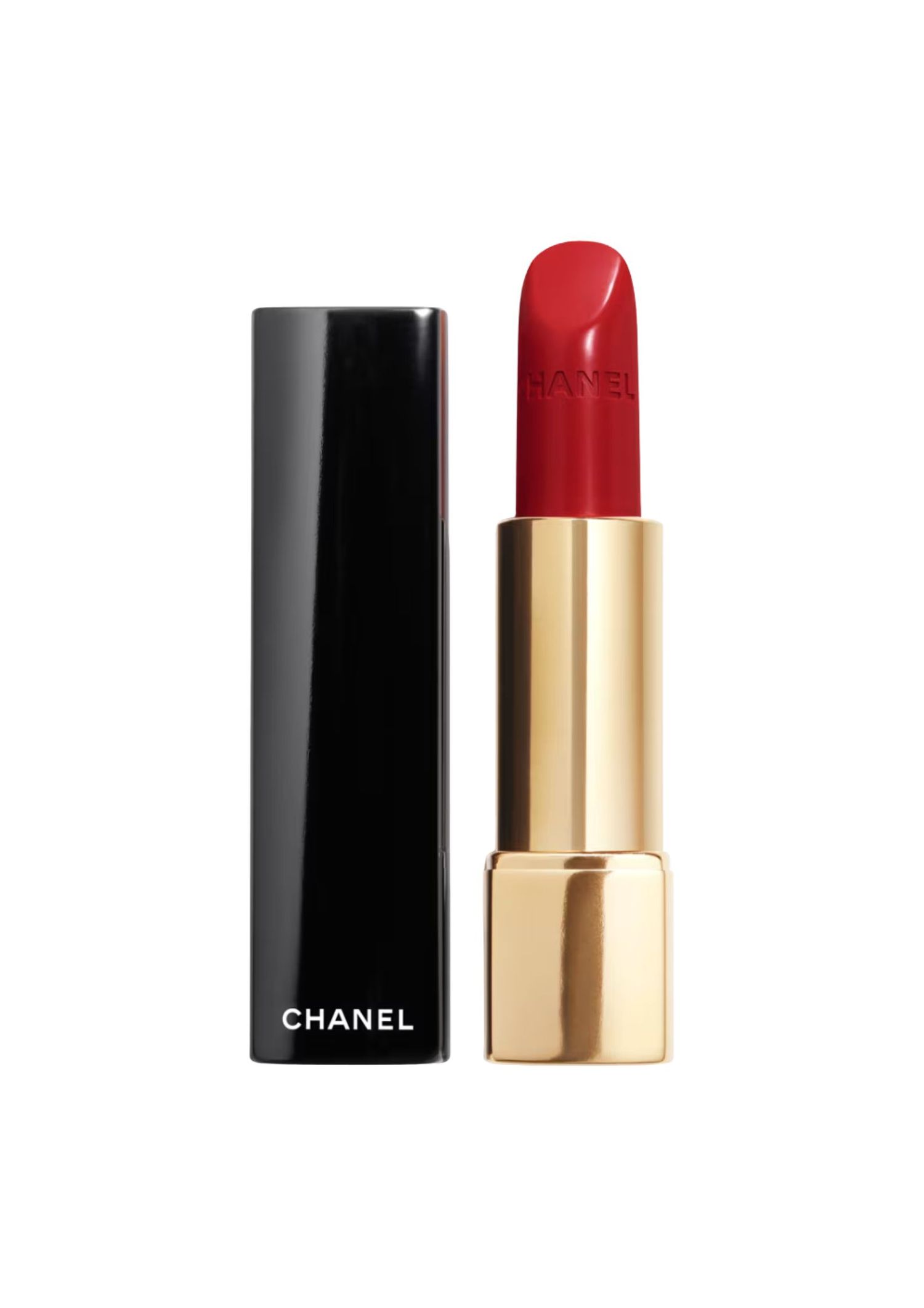 The best red lipstick - Chanel - On a white background