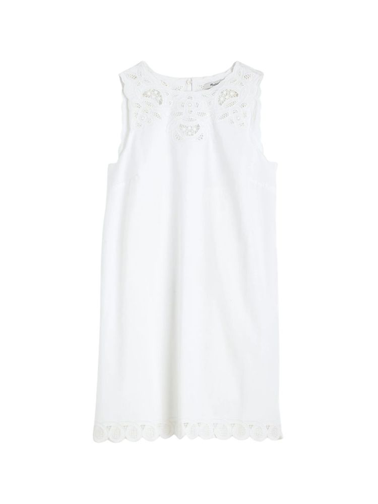 The best embroidered mini dress - Madewell - Ona white background