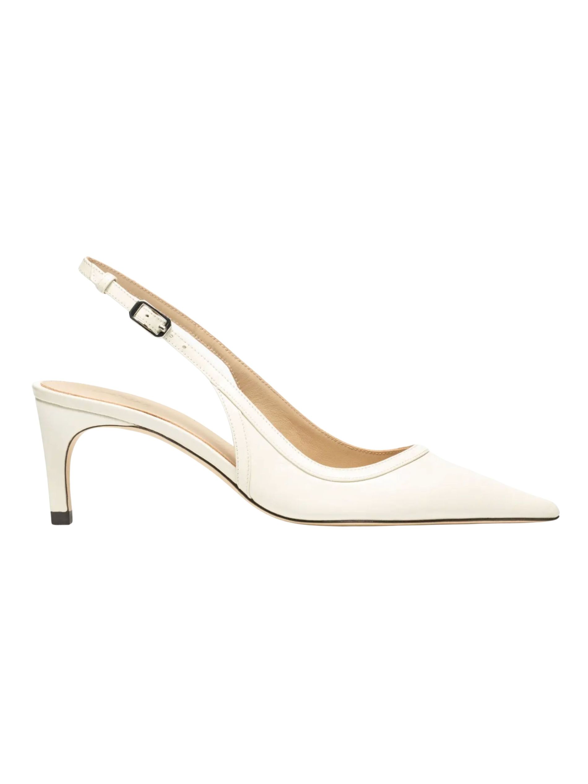 The best comfortable wedding slingback heels - Morjas - On a white background