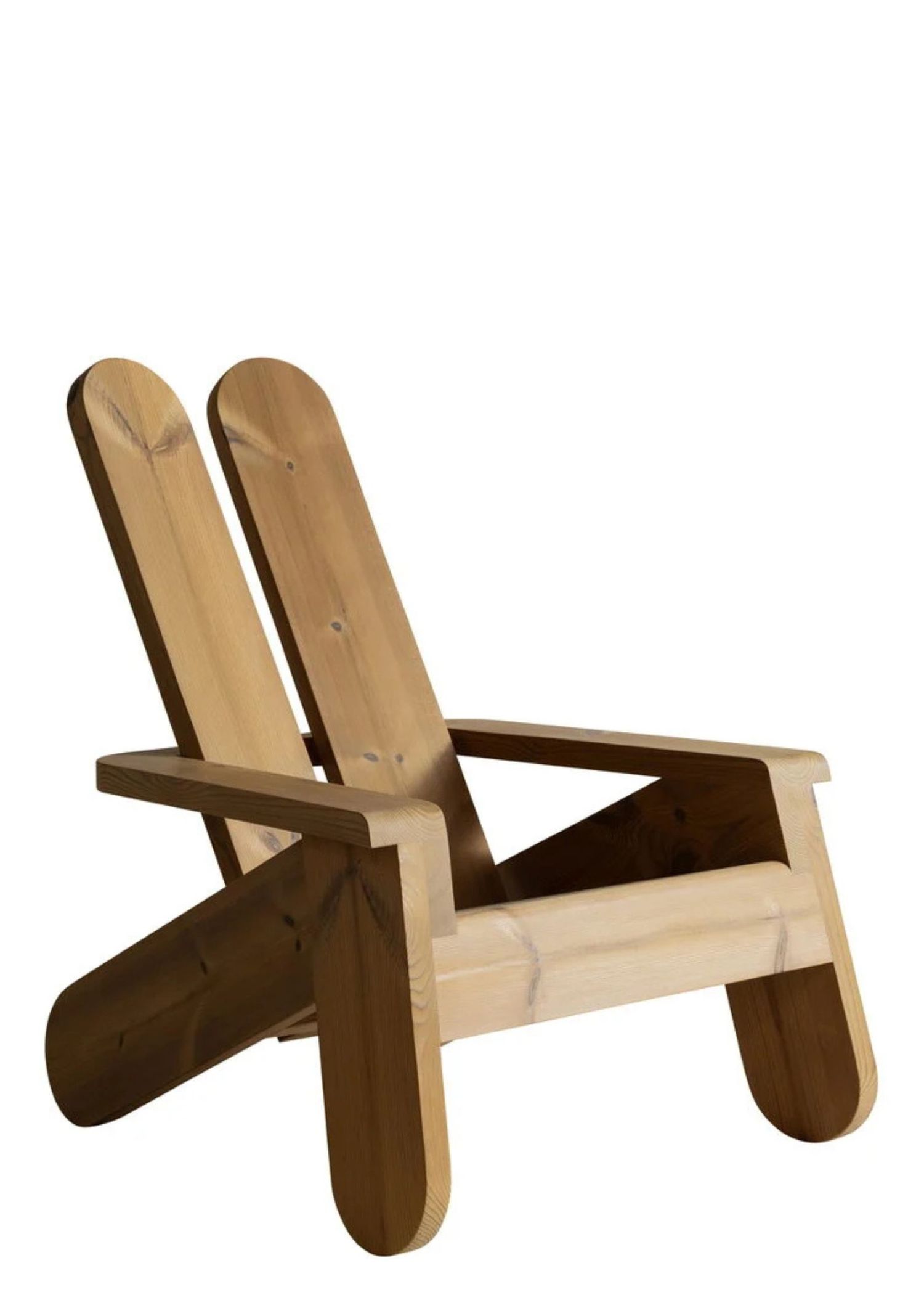 Vaarnii x Faye Toogood outdoor lounge chair in pine