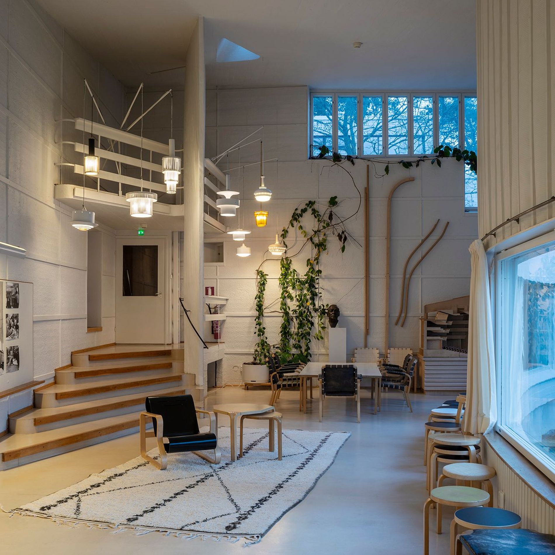 Interiors of Alvar Aalto's atelier