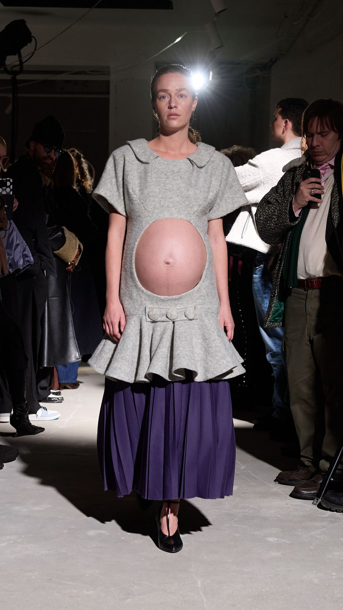 What it's like to close Nicklas Skovgaard's FW26 show 32 weeks