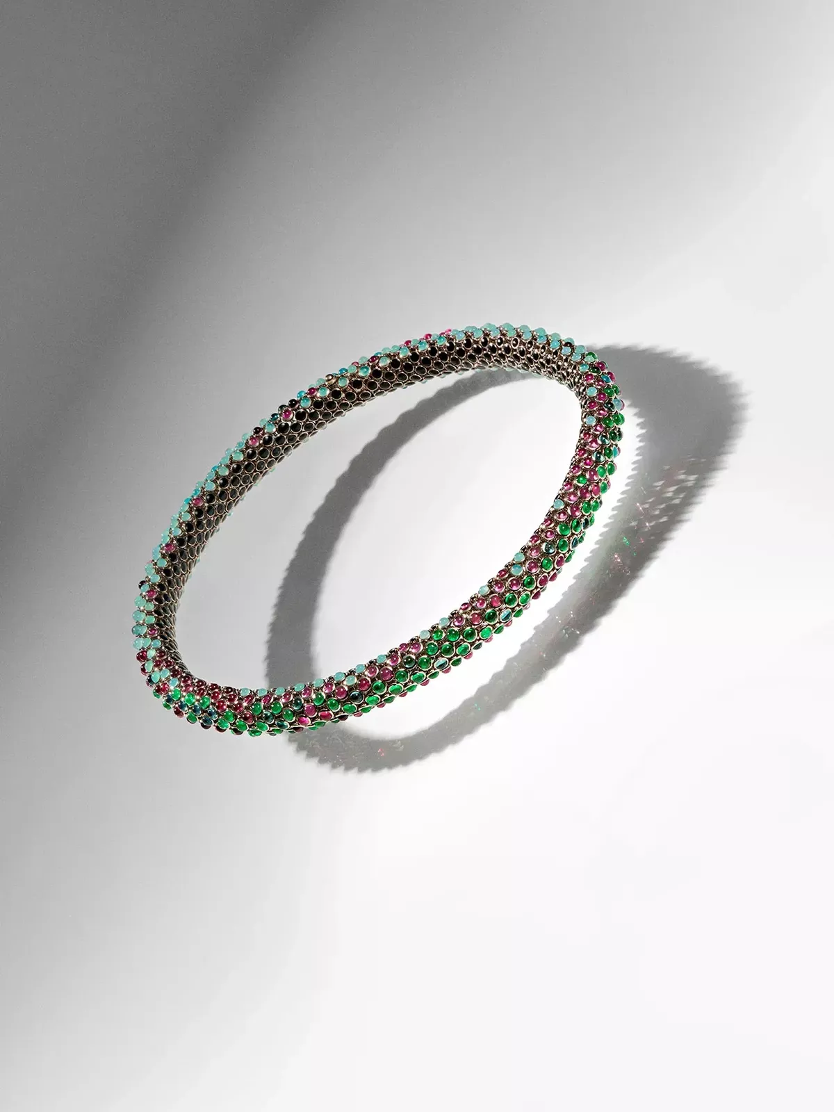 The finished Cartier necklace, inspired by the “magical, colourful” world of Wonka.