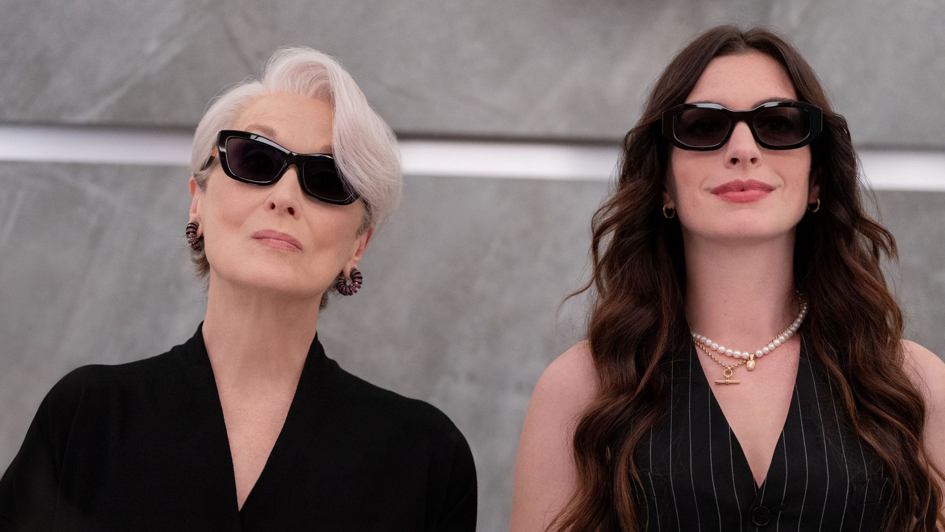 Anne Hathaway and Meryl Streep as Andy Sachs and Miranda Priestly in 'The Devil Wears Prada 2'