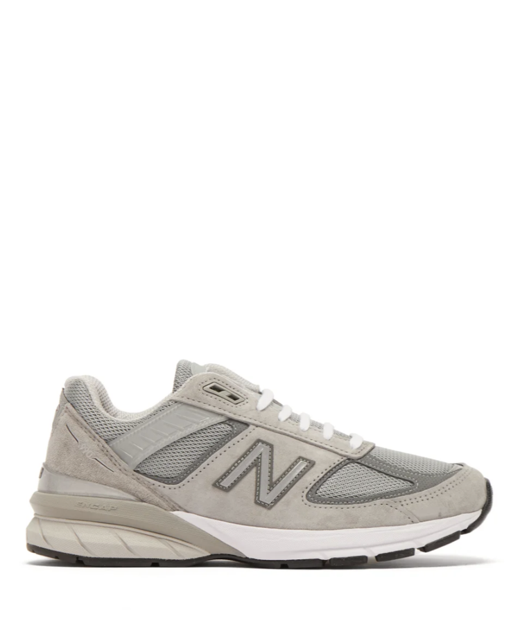 990v5 suede and mesh trainers