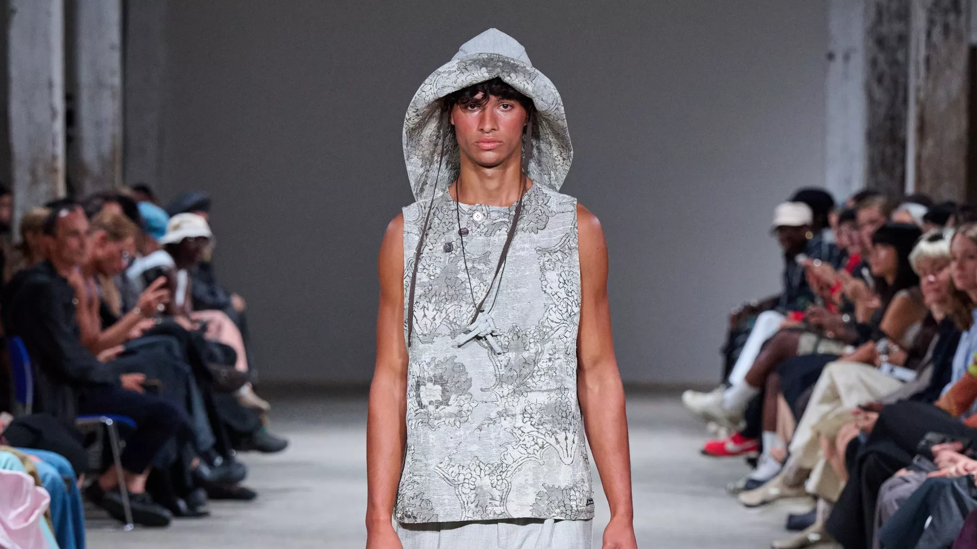 Model walks Renè runway show at CPHFW SS27