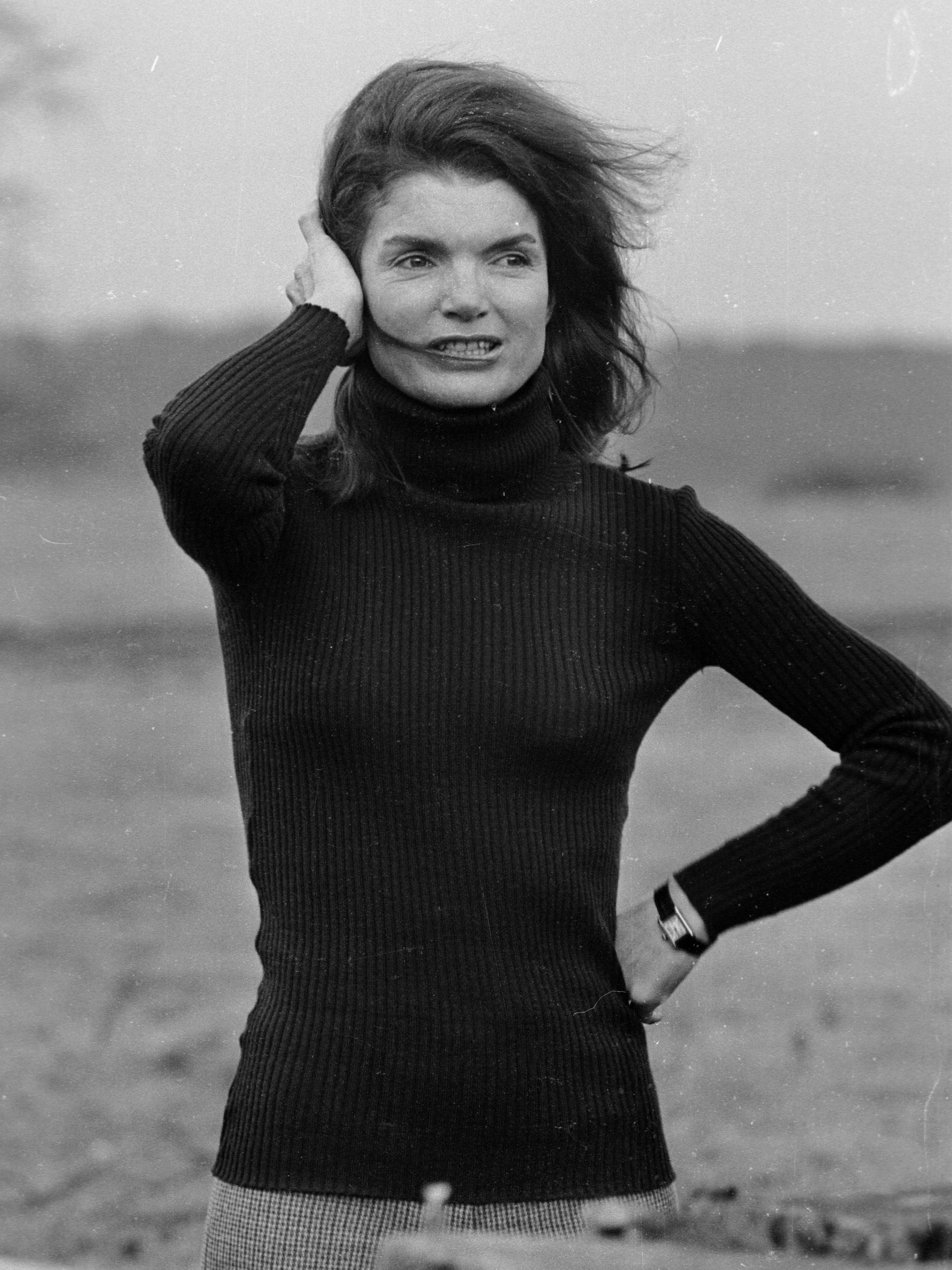 Jacqueline Kennedy Onassis in 1969, wearing the 1962 gold Tank that was a gift from her brother-in-law, Prince Stanislaw Radziwill