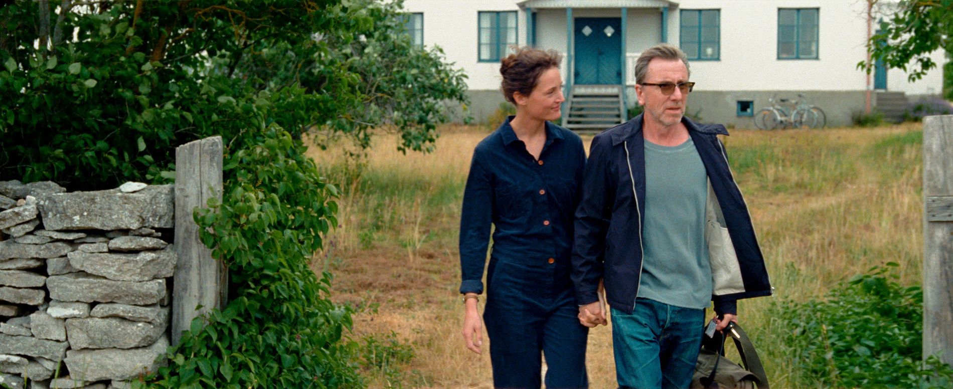 Vicky Krieps and Tim Roth in Bergman Island