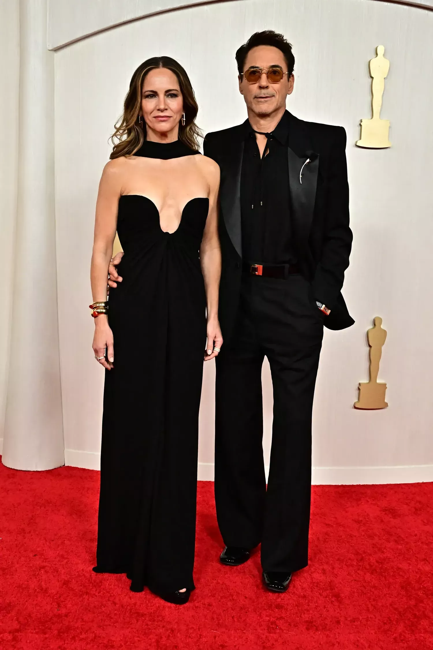 Susan Downey and Robert Downey Jr. on the Oscars Red Carpet 2024