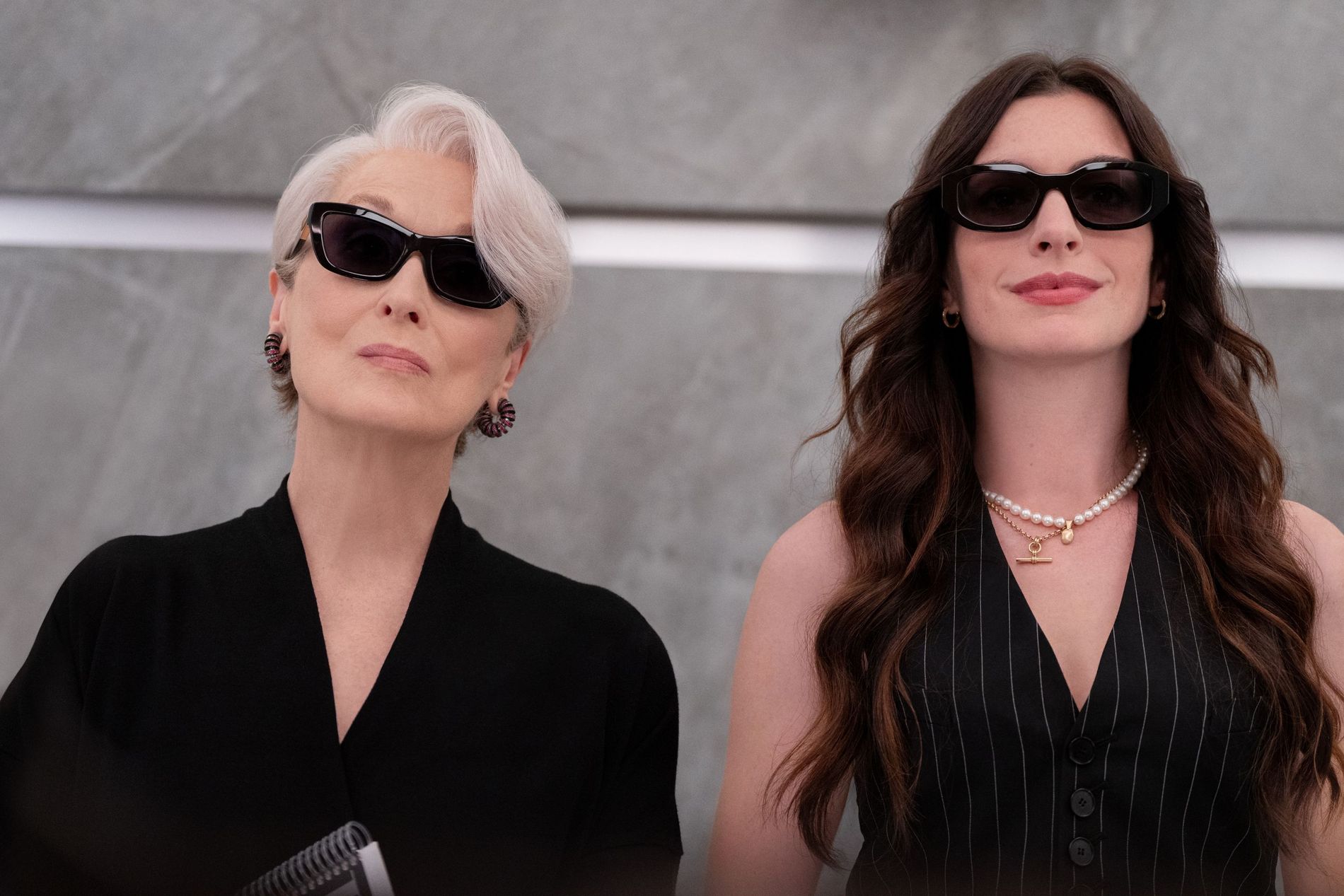 Anne Hathaway and Meryl Streep as Andy Sachs and Miranda Priestly in 'The Devil Wears Prada 2'