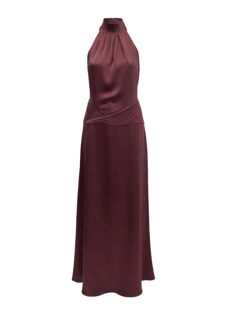 The best burgundy slip dress - Casona - On a white background