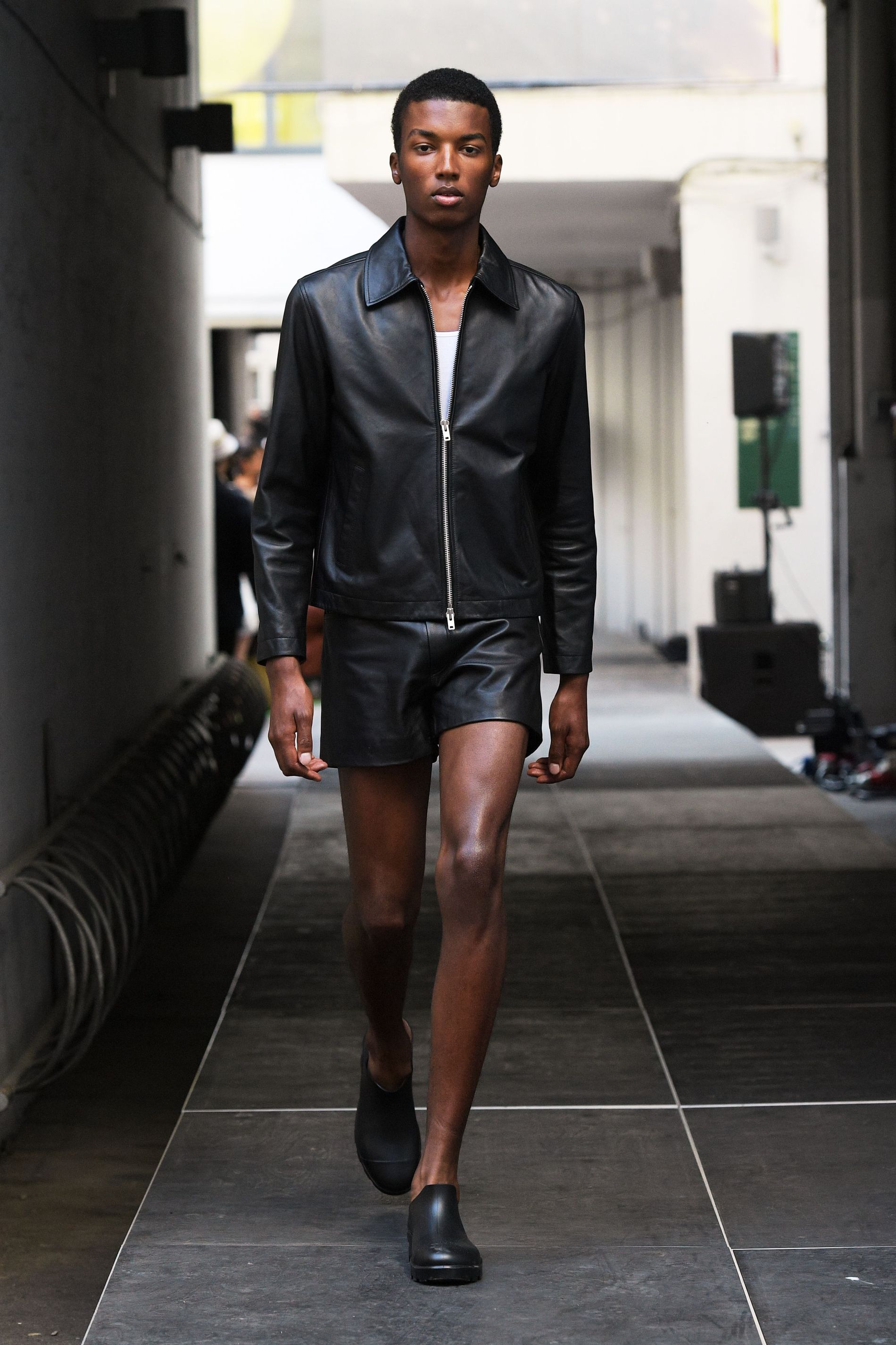 Hermes men's leather jacket store