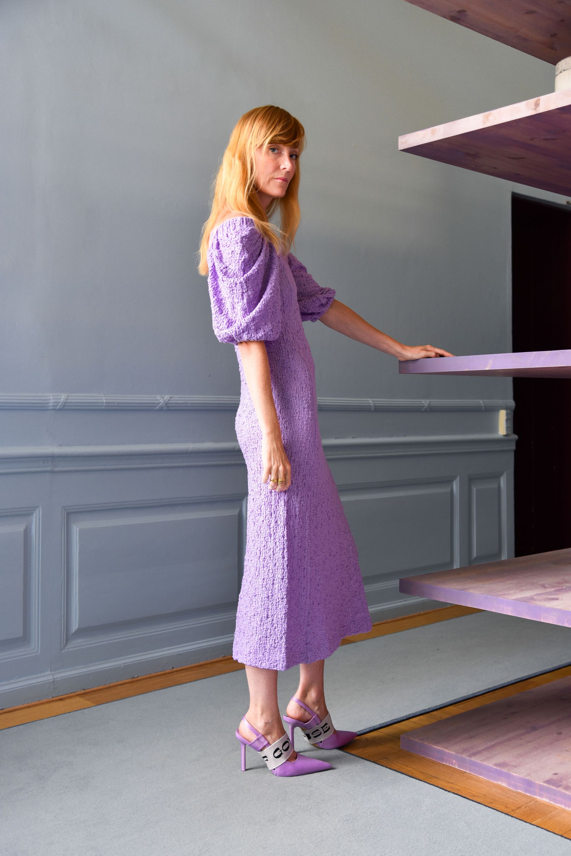 Stine goya shop violet dress